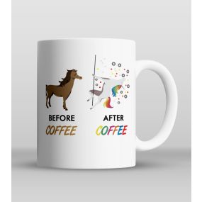 Before After Coffee Unicorn