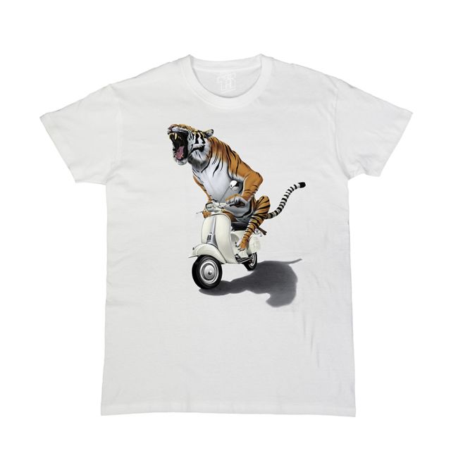 Tiger on a Scooter