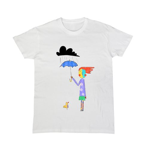 Blue Umbrella2 TshirtKids