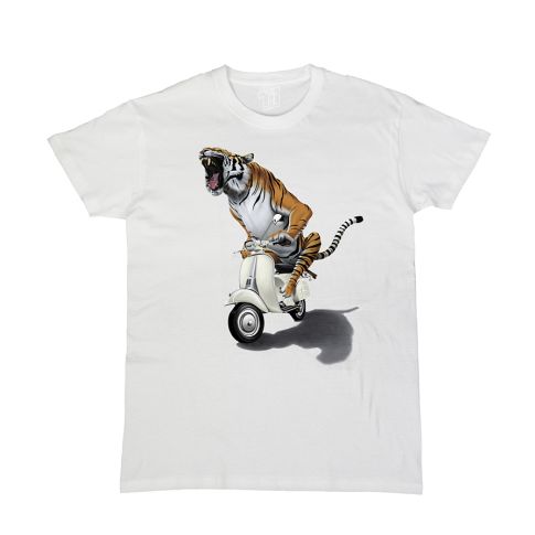 Tiger on a Scooter